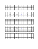 Blank fretboard diagrams for five-string bass